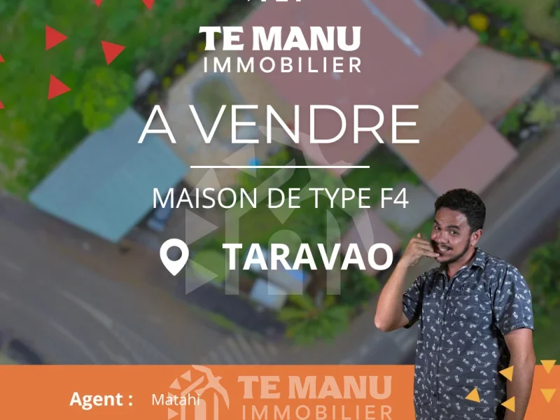 A vendre – maison type F4 avec studio indépendant sur Taravao - temanuimmobilier.com