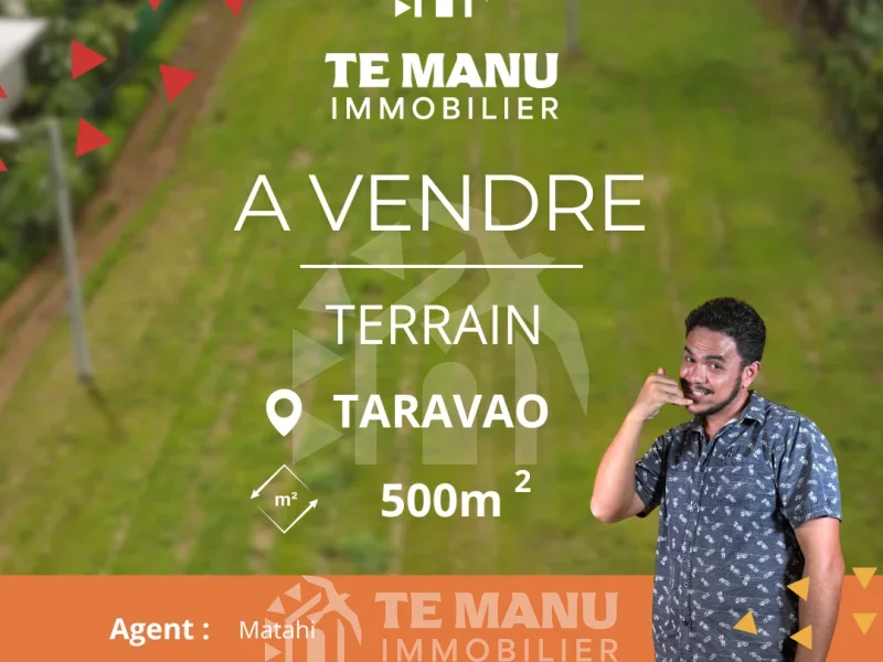 A vendre – plusieurs lot sur Taravao de 500m2 - temanuimmobilier.com