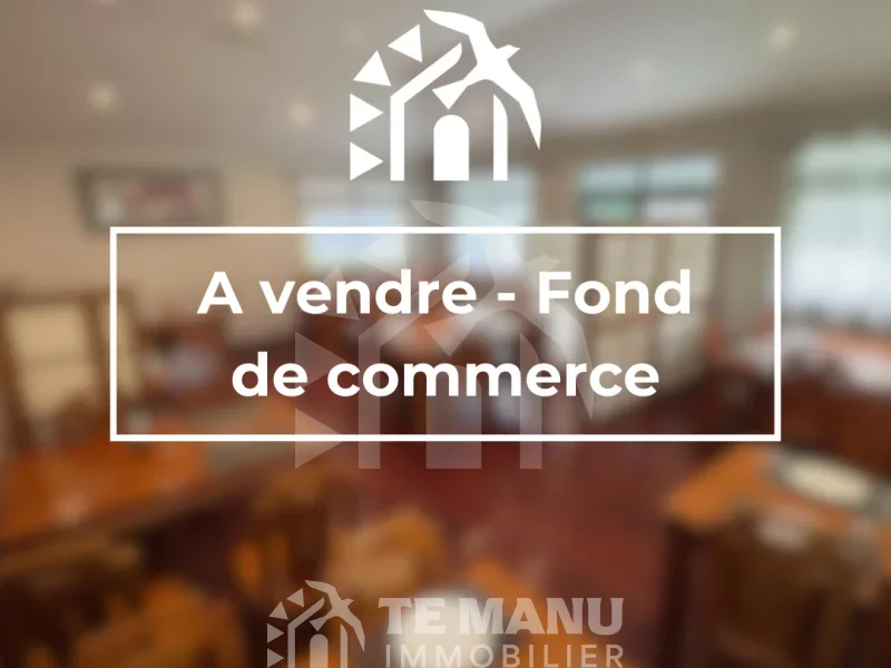 Sur Moorea , à vendre fond de commerce de restauration rapide de cuisine chinoise - temanuimmobilier.com