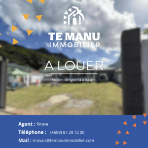 Location – trait bleu log blanc Maison Haapiti cover