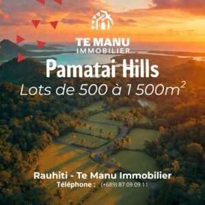 A Vendre - Terrains sur Pamatai Hills