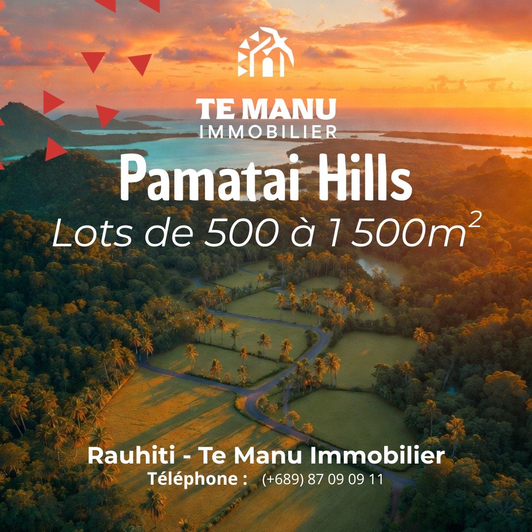 A Vendre - Terrains sur Pamatai Hills